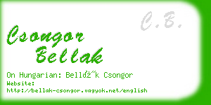 csongor bellak business card